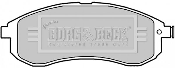 BORG & BECK stabdžių trinkelių rinkinys, diskinis stabdys BBP1840
